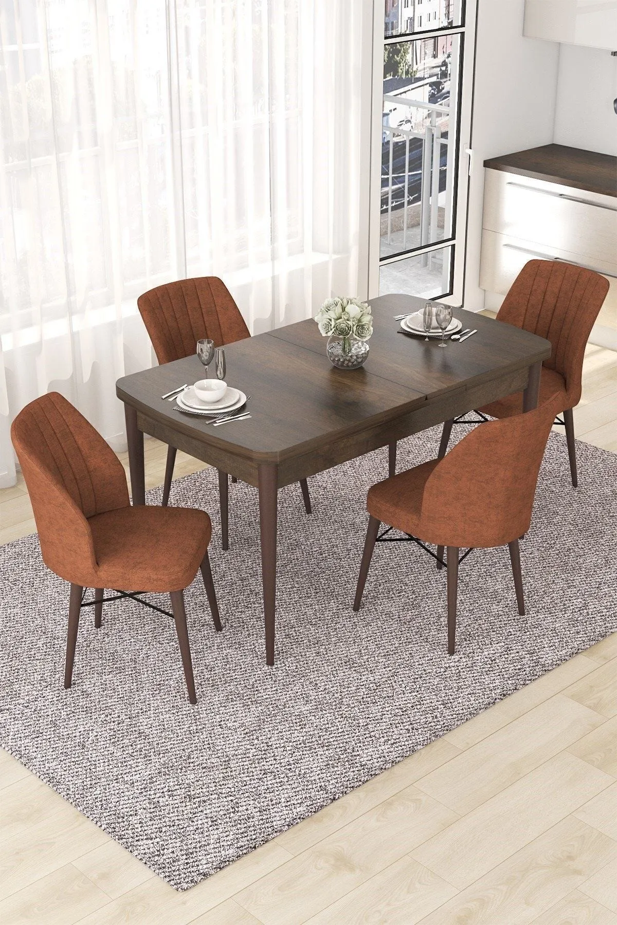 Dining Table Set with  Chairs 05