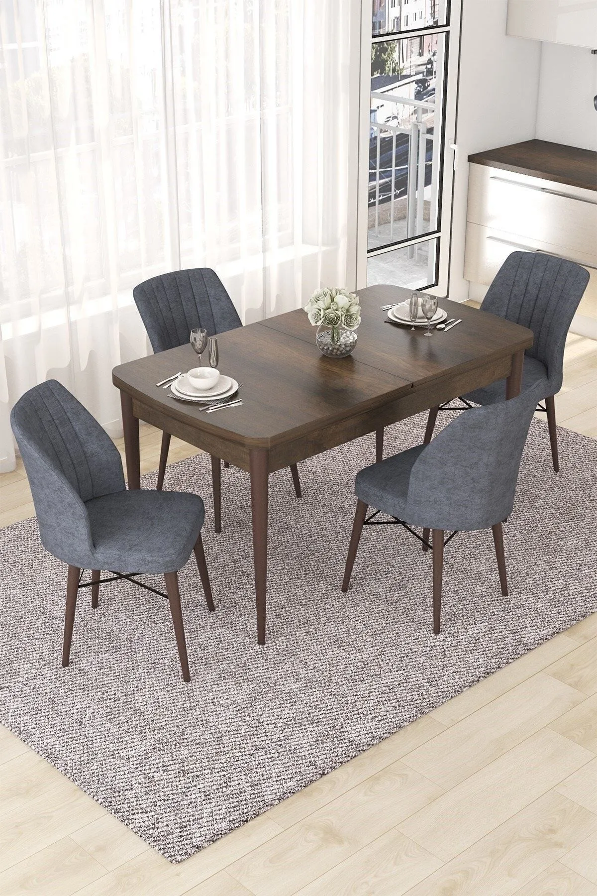Dining Table Set with Chairs 03