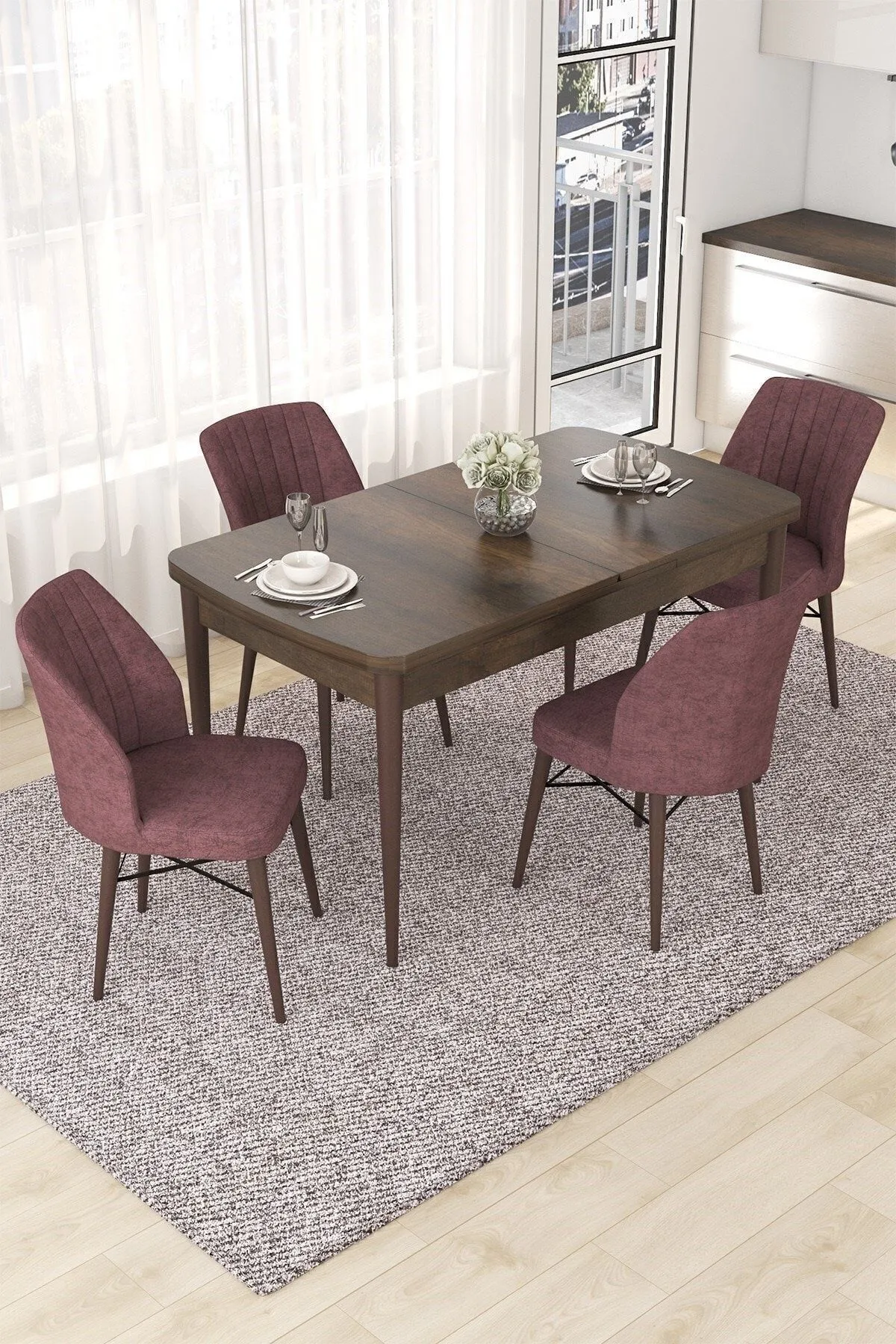 Dining Table Set with Chairs 10